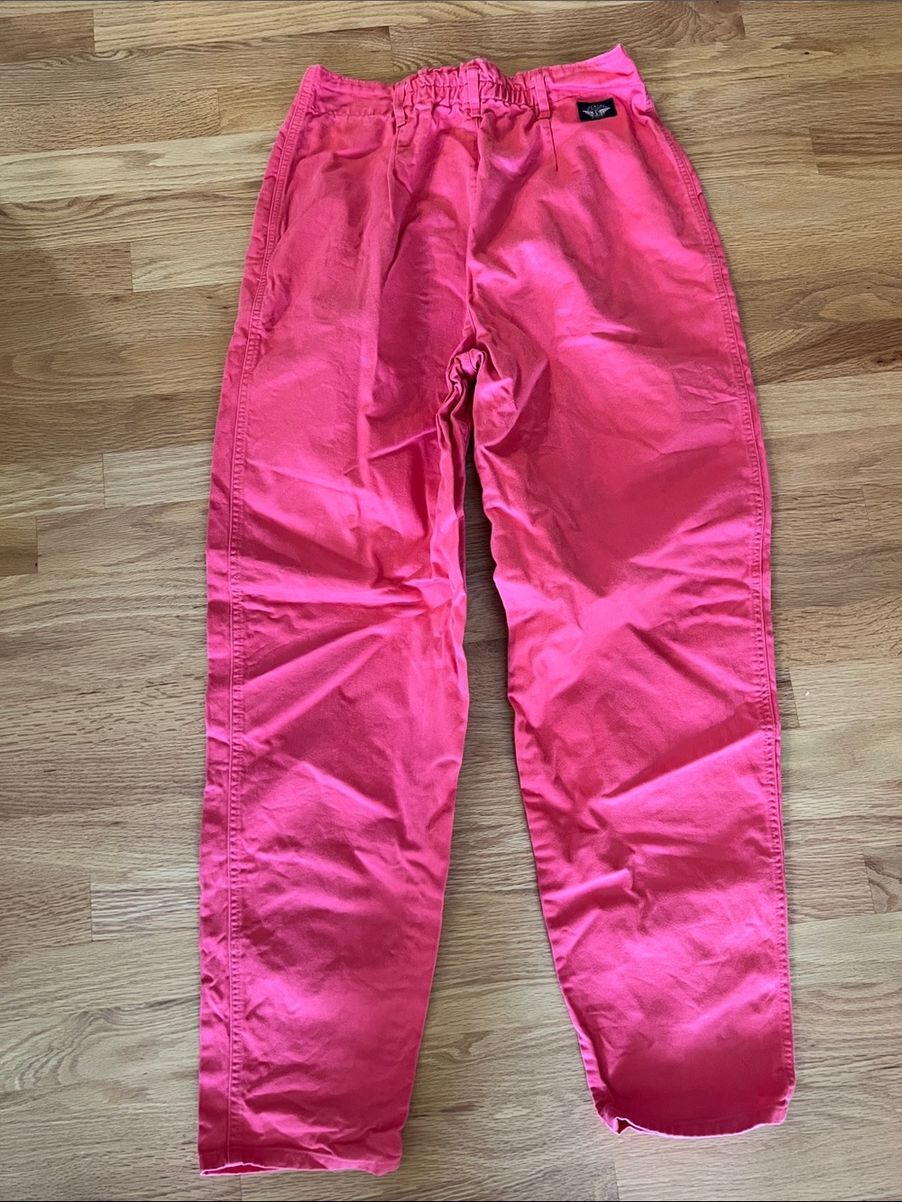 Vintage Dockers Kids Hot Pink Elastic Waist Pants size 14